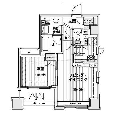 日比谷線賃貸マンション・1LDK