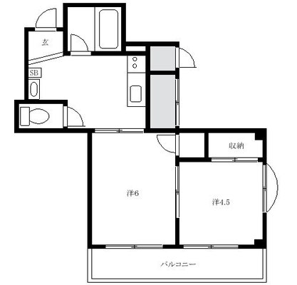 日比谷線 マンション 2K