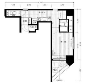 東京都千代田区東神田１丁目 賃貸マンション 1K